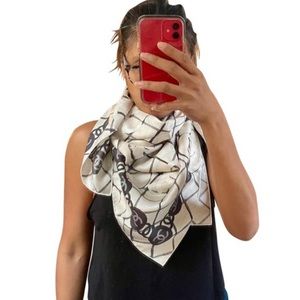 New in Package Authentic Chanel Silk Scarf